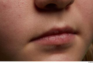 HD Face skin references Estefania Alvarado lips mouth skin pores…